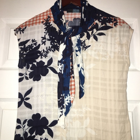 Eva Franco Hannah Top in Sahara Plaid Top Size XS - Picture 7 of 15